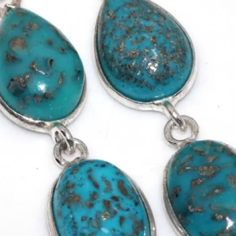 Irani Turquoise earrings - Picture 3 of 3